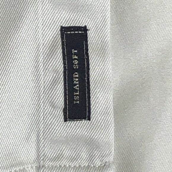 Tommy Bahama Island Soft Mens Shirt Size L Long Sleeve Button Up Beige J56 - Picture 5 of 5